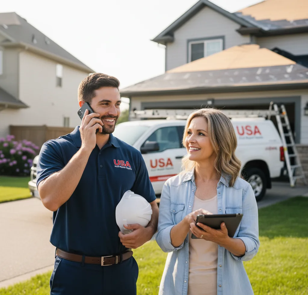 USA Roof Repair Experts customer support in Sumner